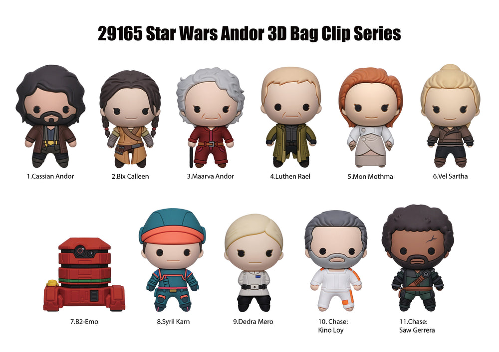 STAR WARS - Andor - 3D Foam Bag Clip (Display 24 Pcs)
