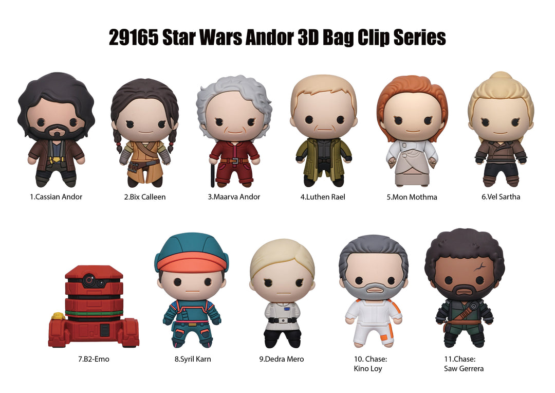 STAR WARS - Andor - 3D Foam Bag Clip (Display 24 Pcs)