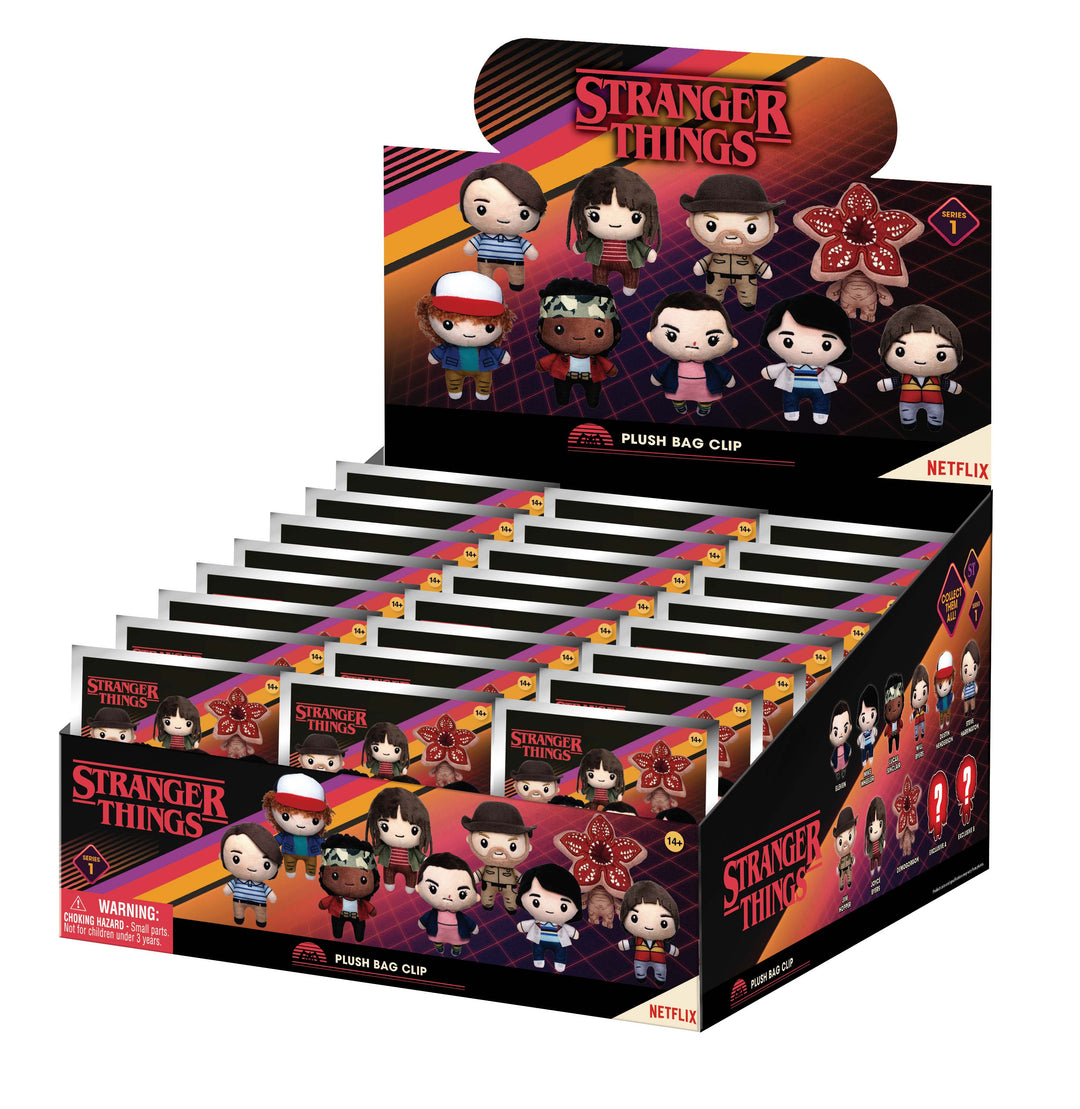STRANGER THINGS - Plush Bag Clip (Display 24 Pcs)