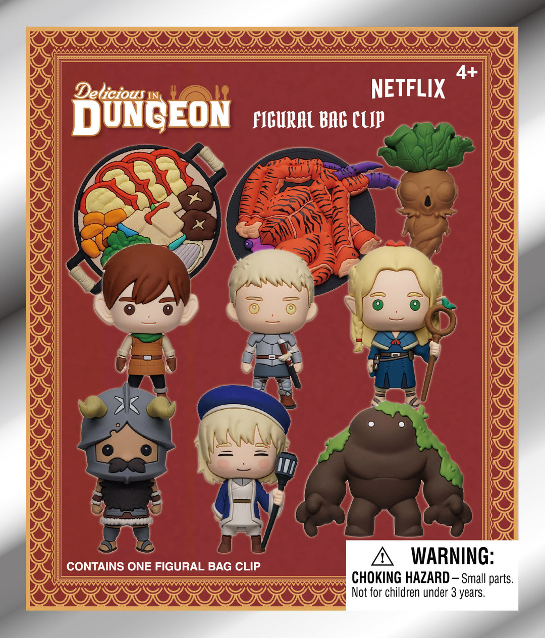 DELICIOUS IN DUNGEON - Series 1 - 3D Foam Bag Clip (Display 24 Pcs)