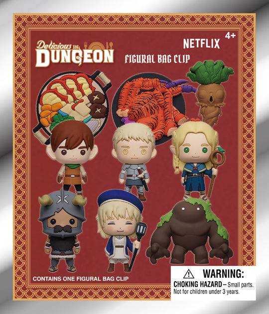 DELICIOUS IN DUNGEON - Series 1 - 3D Foam Bag Clip (Display 24 Pcs)