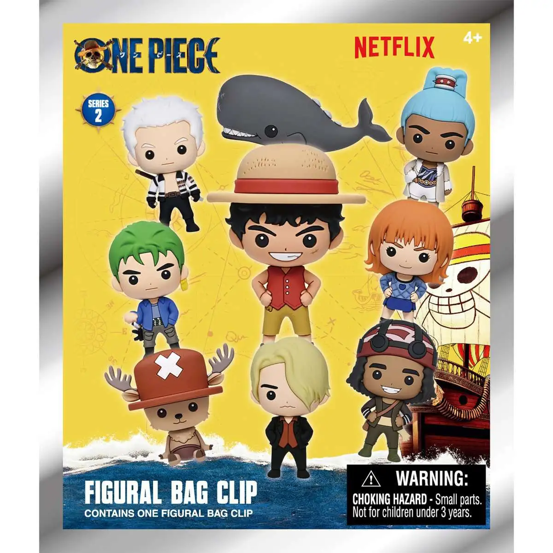 ONE PIECE NETFLIX - Series 2 - 3D Foam Bag Clip (Display 24 Pcs)