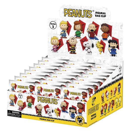 SNOOPY - Series 3 - 3D Foam Bag Clip (Display 24 Pcs)