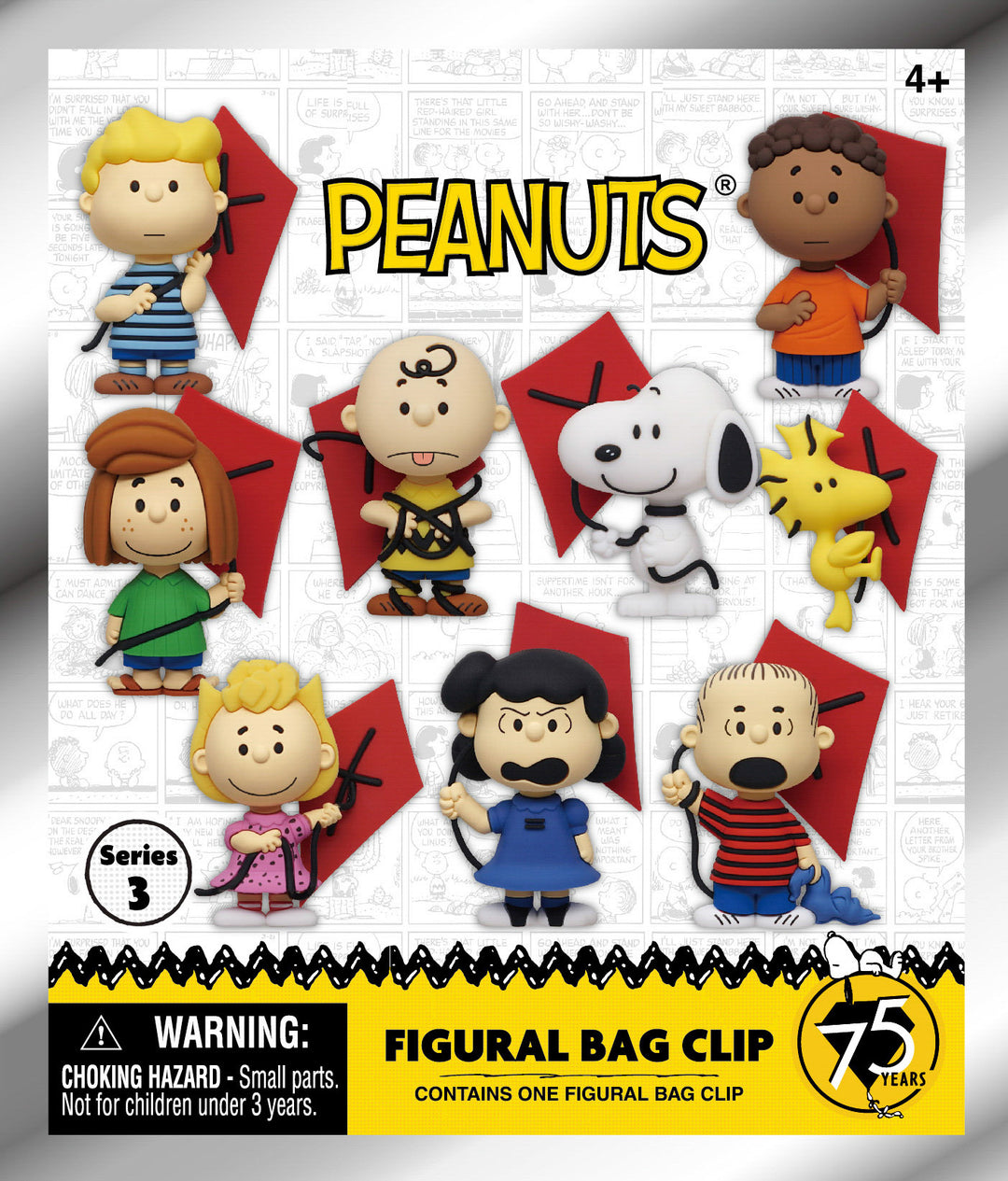 SNOOPY - Series 3 - 3D Foam Bag Clip (Display 24 Pcs)