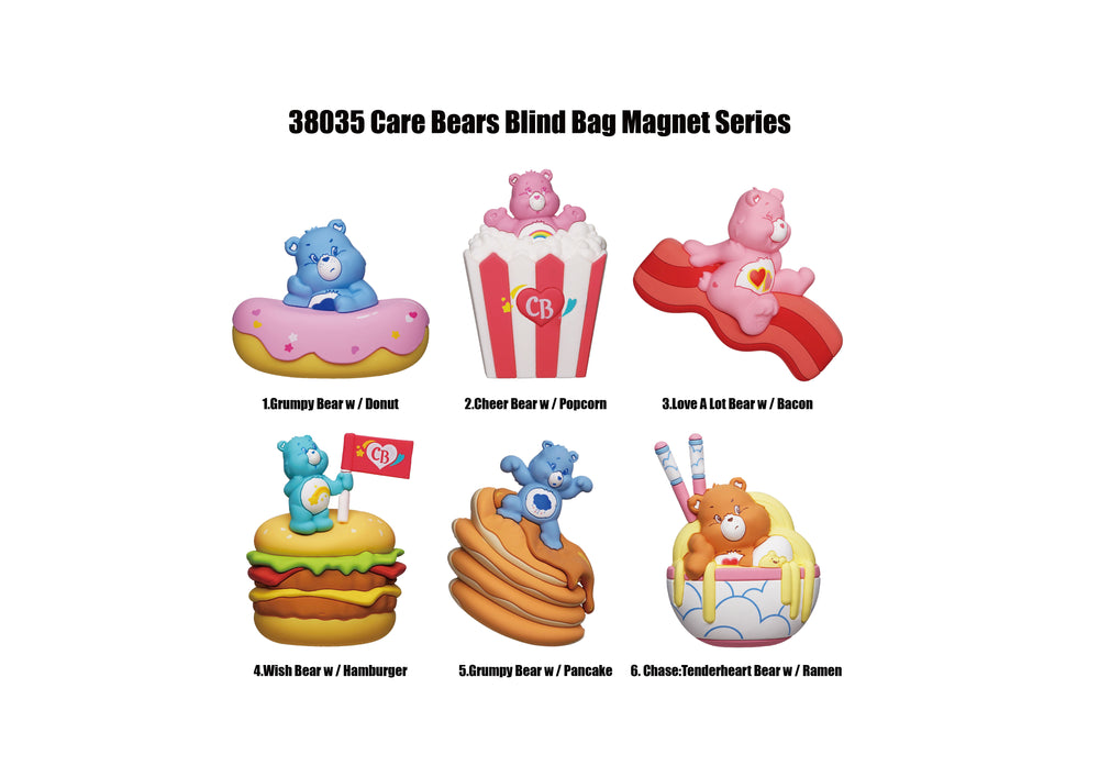 CARE BEARS - Series 1 - 3D Foam Magnets in blind bags (Display 12 Pcs)