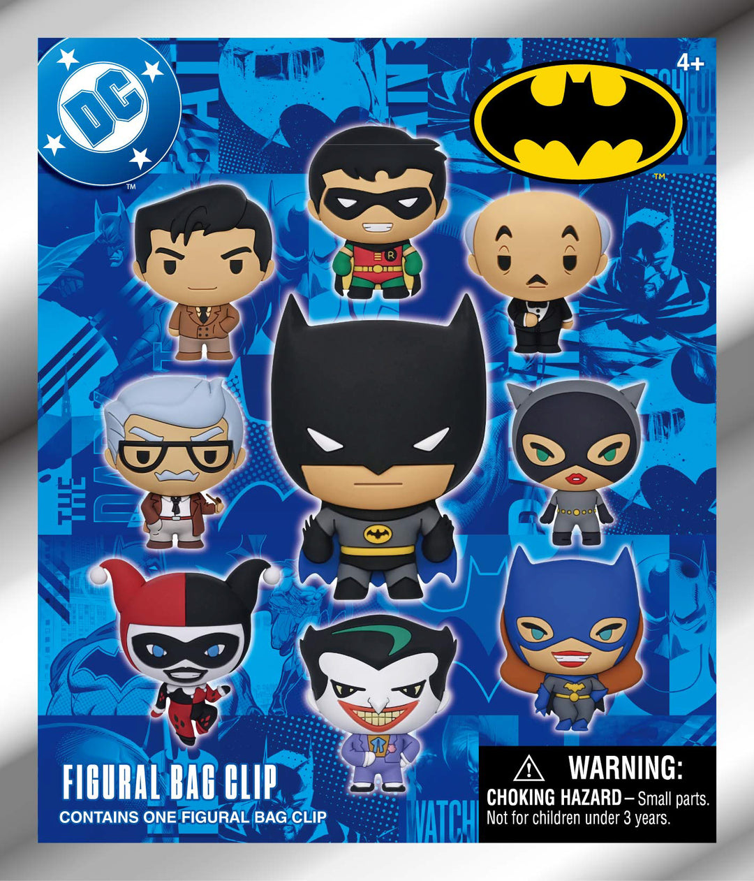 BATMAN ANIMATED - Series 1 - 3D Foam Bag Clip (Display 24 Pcs)