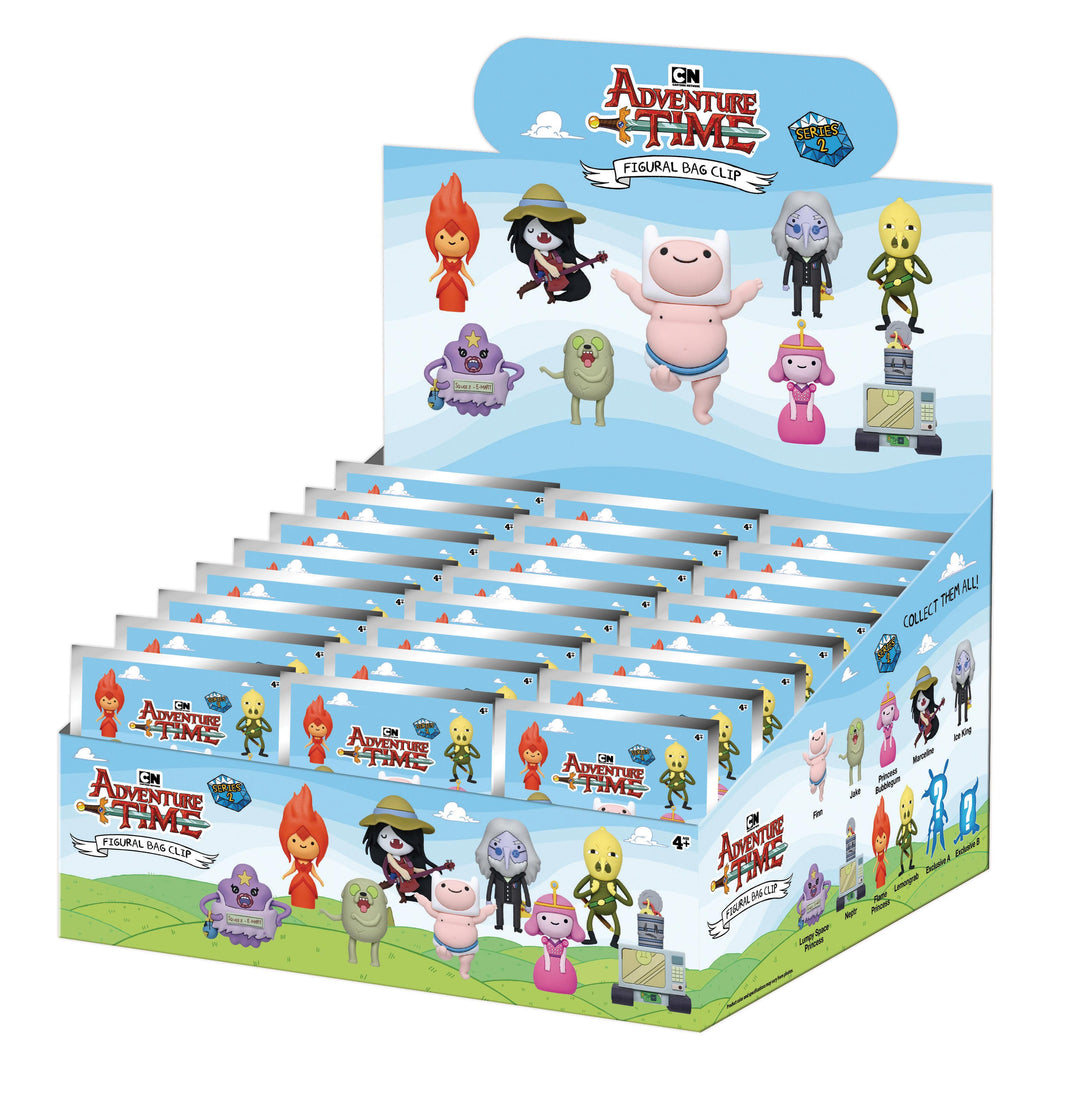 ADVENTURE TIME - Series 2 - 3D Foam Bag Clip (Display 24 Pcs)