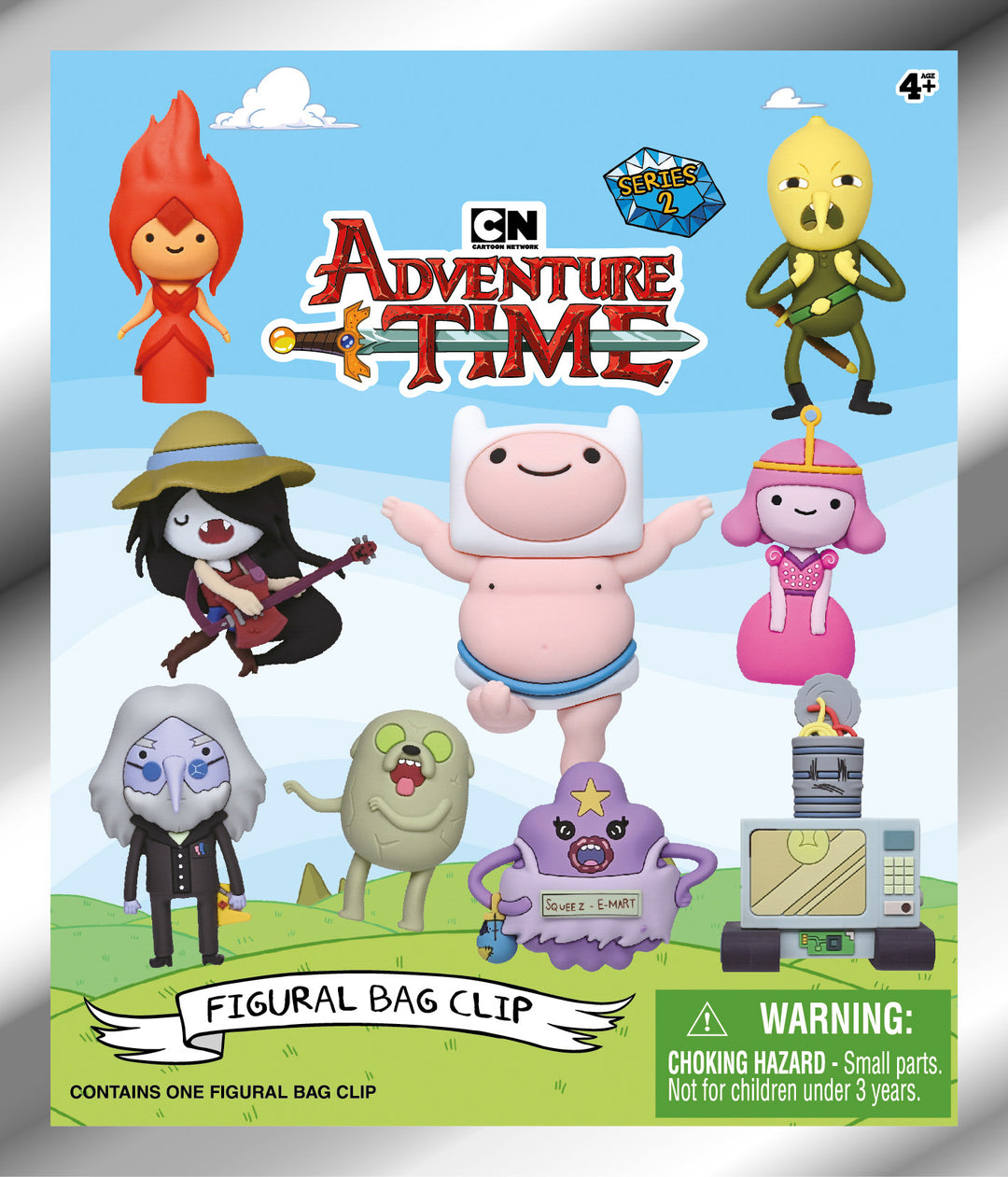 ADVENTURE TIME - Series 2 - 3D Foam Bag Clip (Display 24 Pcs)