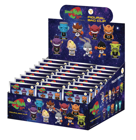 SPACE JAM 30TH ANNIV. - Series 1 - 3D Foam Bag Clip (Display 24 Pcs)