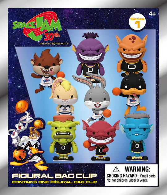 SPACE JAM 30TH ANNIV. - Series 1 - 3D Foam Bag Clip (Display 24 Pcs)