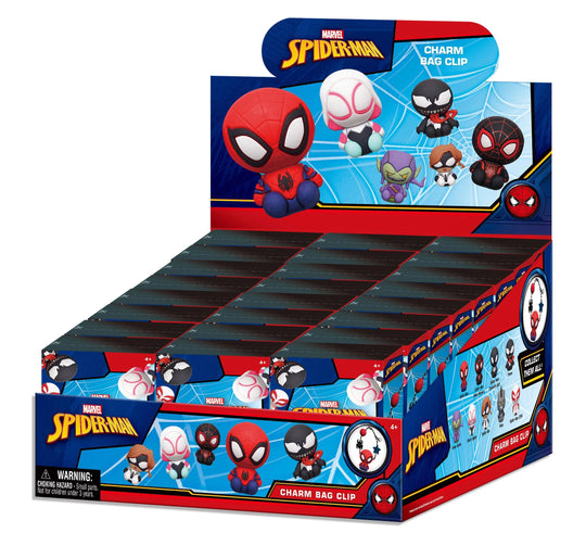 SPIDER-MAN - Charm Bag Clip (Display 24 Pcs)