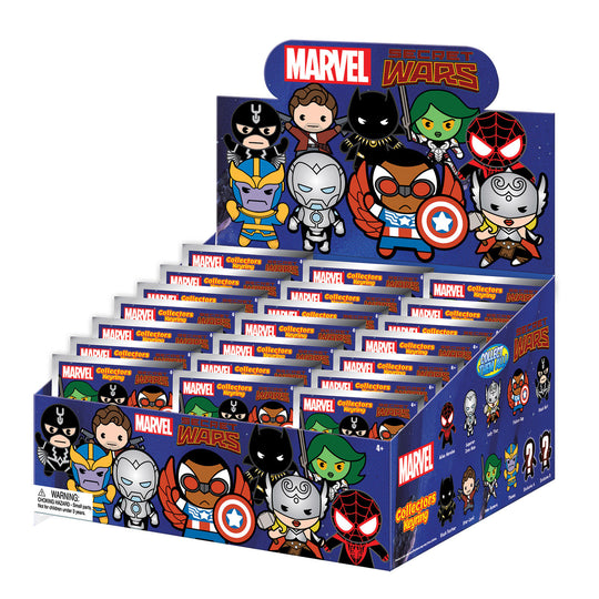 MARVEL SECRET WARS - Series 1 - 3D Foam Bag Clip (Display 24 Pcs)