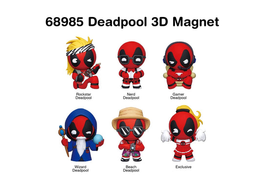 DEADPOOL - Serie 1 - 3D Foam Magnets in blind bags (Display 12 Pcs)