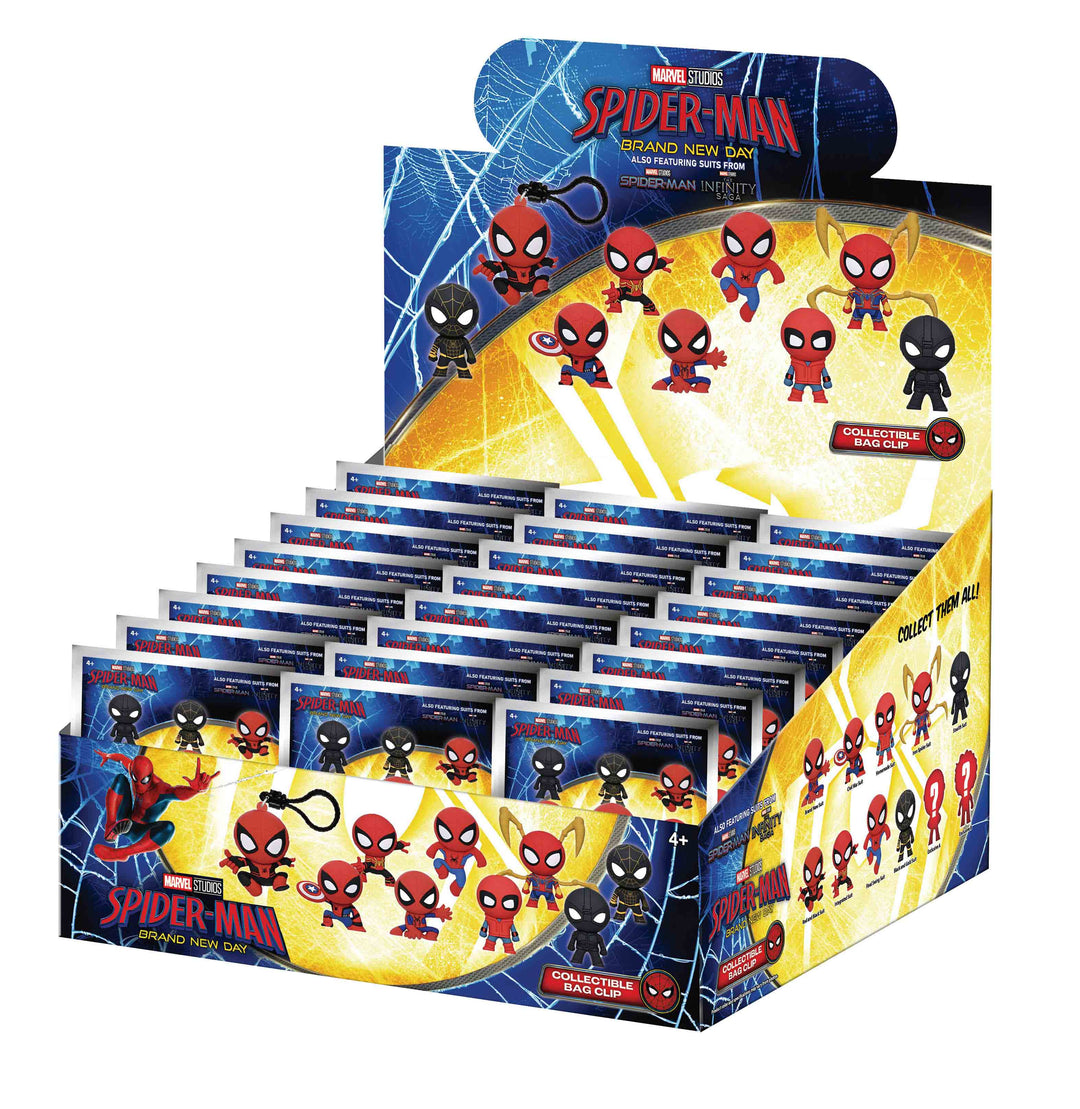 SPIDER MAN BRAND NEW DAY - Series1 - 3D Foam Bag Clip (Display 24 Pcs)