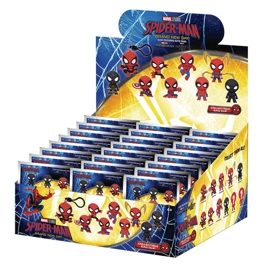 SPIDER MAN BRAND NEW DAY - Series1 - 3D Foam Bag Clip (Display 24 Pcs)