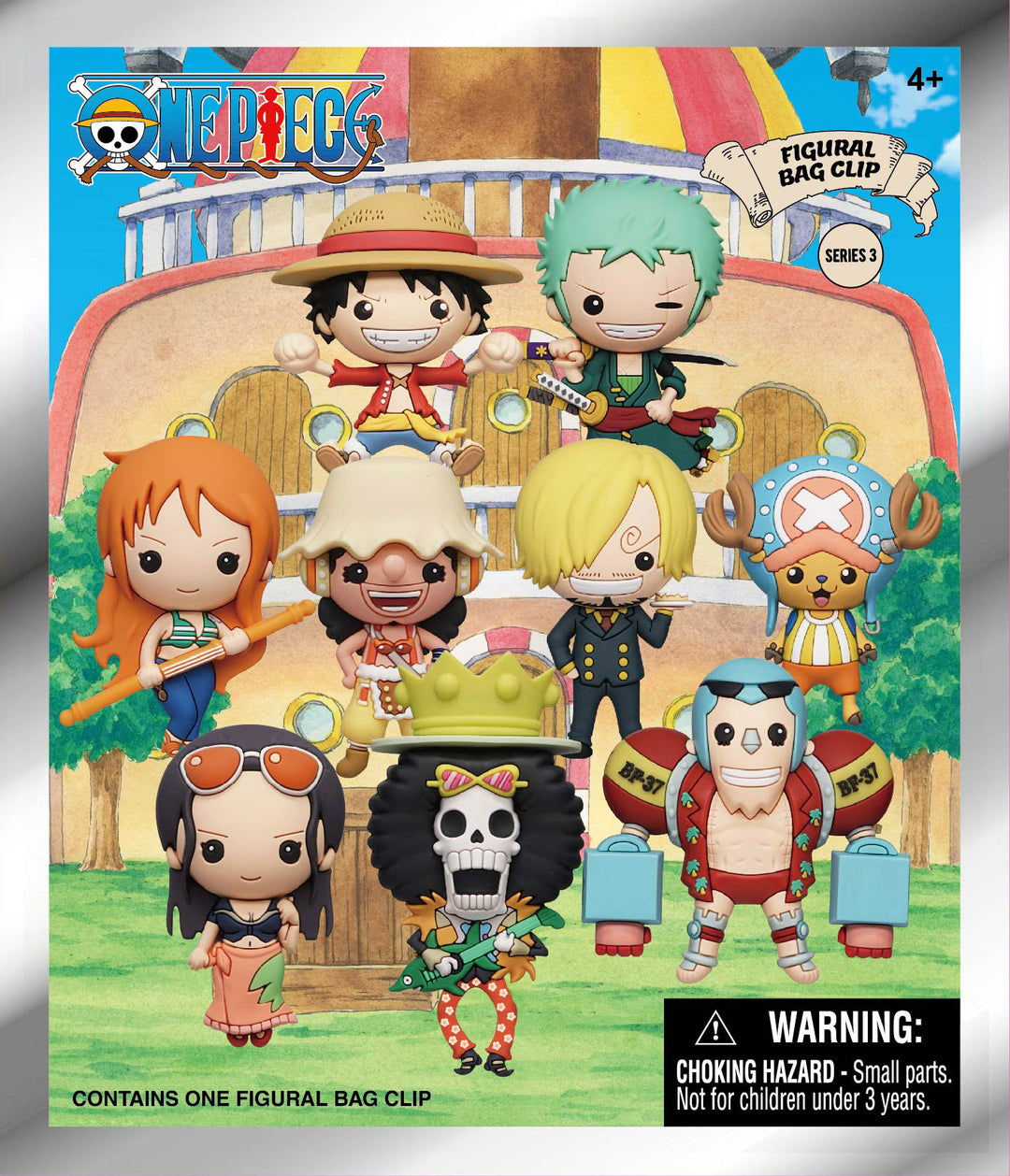 ONE PIECE - Series 3 - 3D Foam Bag Clip (Display 24 Pcs)