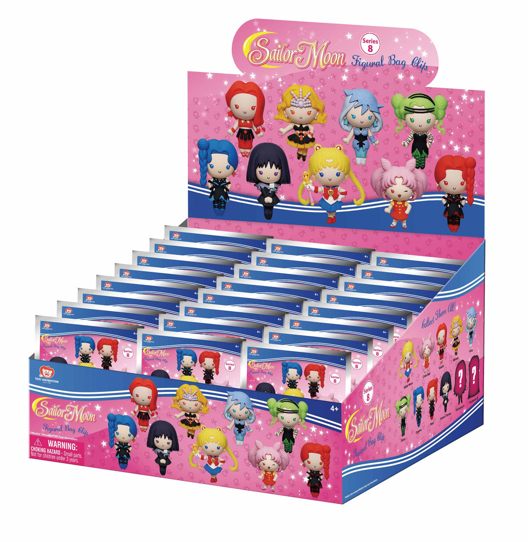 SAILOR MOON - Series 8 - 3D Foam Bag Clip (Display 24 Pcs)