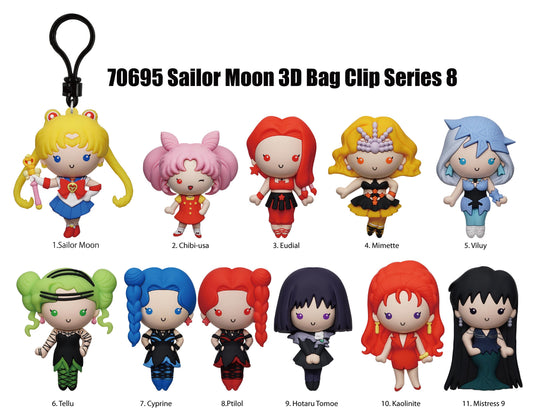 SAILOR MOON - Series 8 - 3D Foam Bag Clip (Display 24 Pcs)