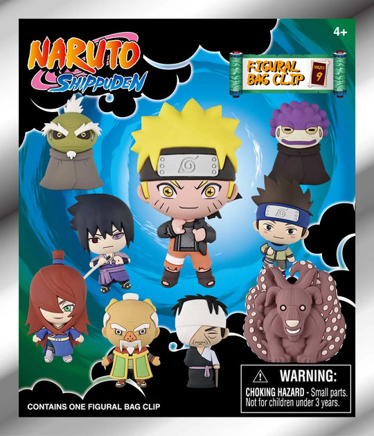 NARUTO - Series 9 - 3D Foam Bag Clip (Display 24 Pcs)