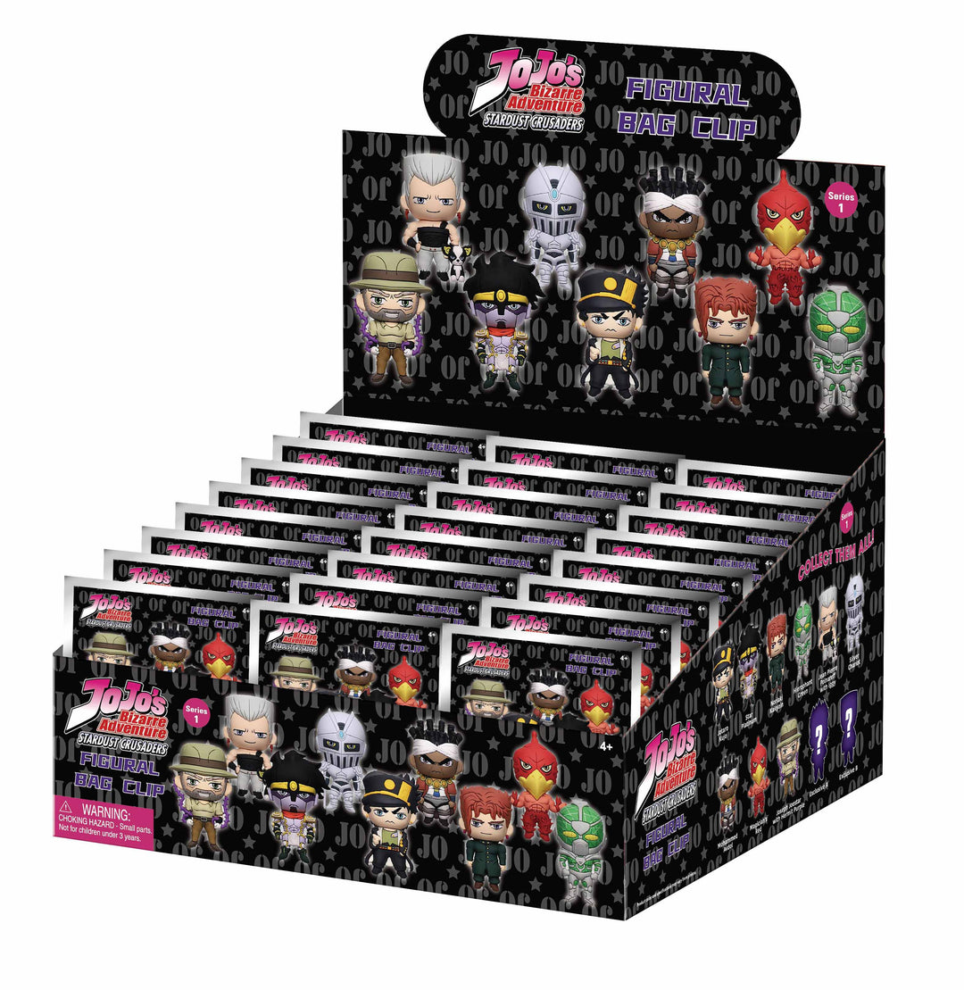 JOJO'S BIZARRE ADVENTURE - Series 1 -3D Foam Bag Clip (Display 24 Pcs)