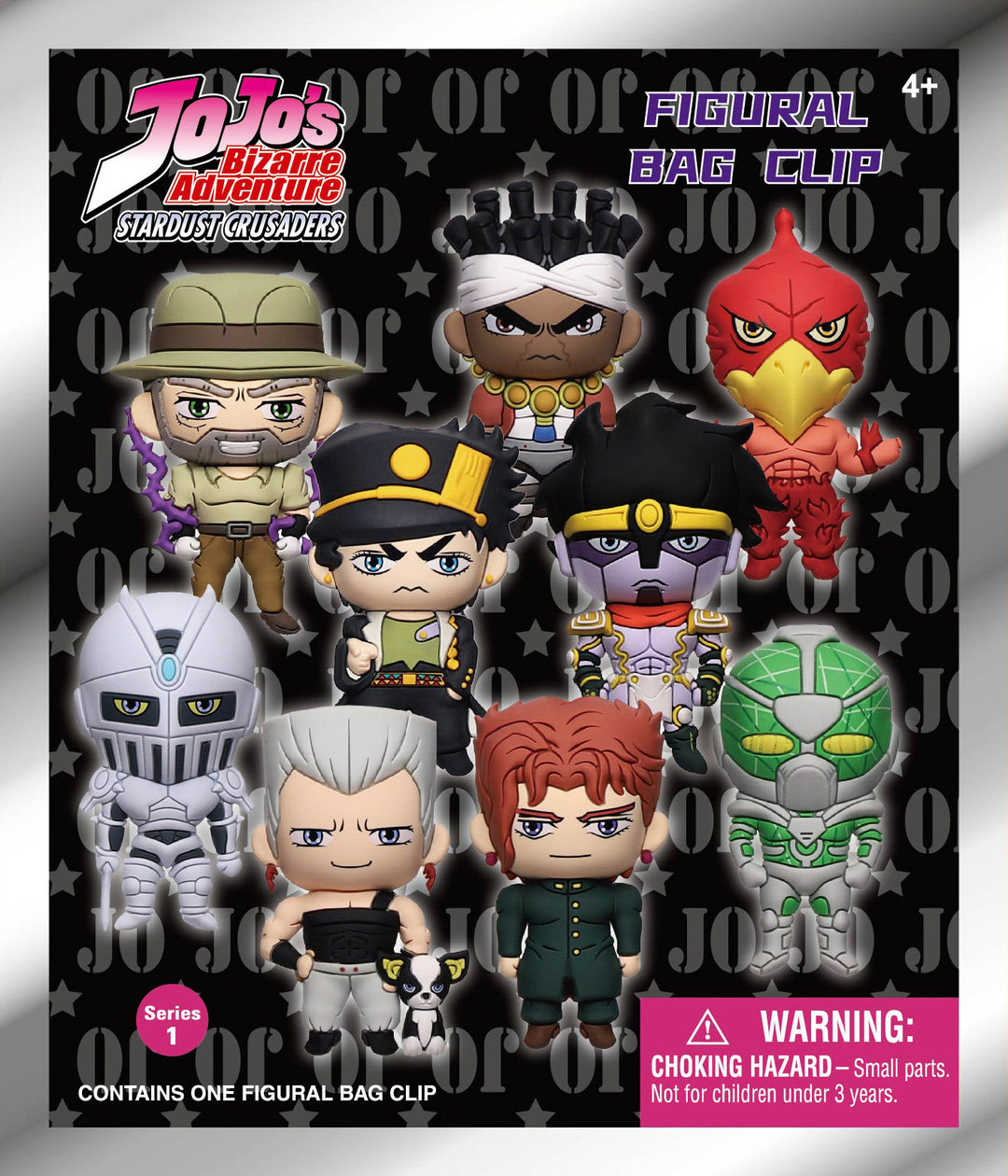 JOJO'S BIZARRE ADVENTURE - Series 1 -3D Foam Bag Clip (Display 24 Pcs)