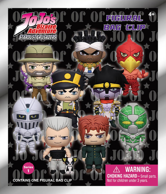 JOJO'S BIZARRE ADVENTURE - Series 1 -3D Foam Bag Clip (Display 24 Pcs)