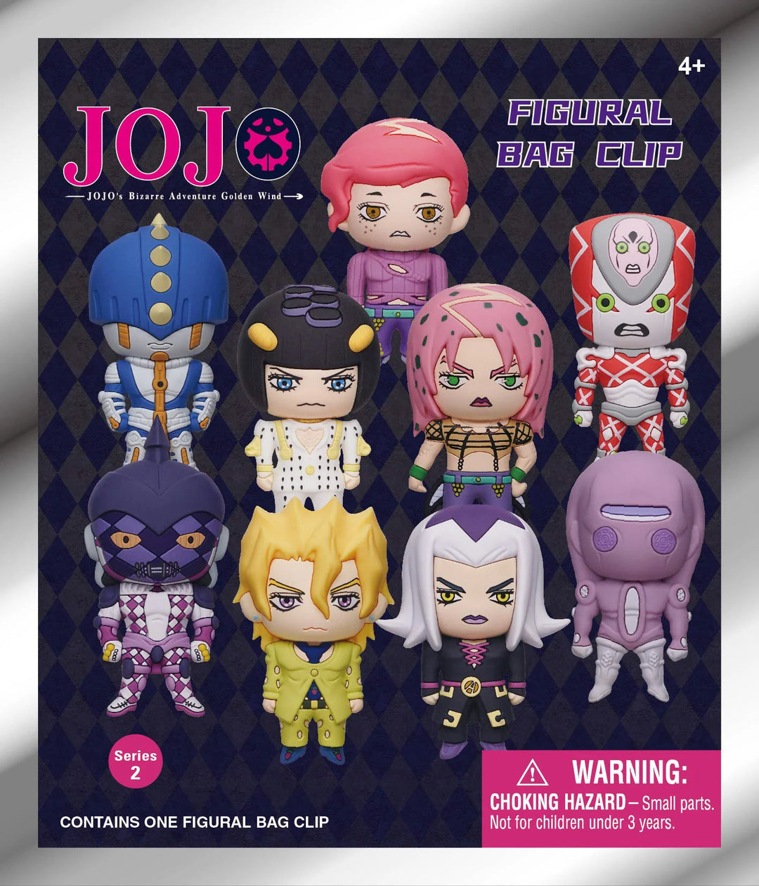 JOJO'S BIZARRE ADVENTURE -Series 2 - 3D Foam Bag Clip (Display 24 Pcs)
