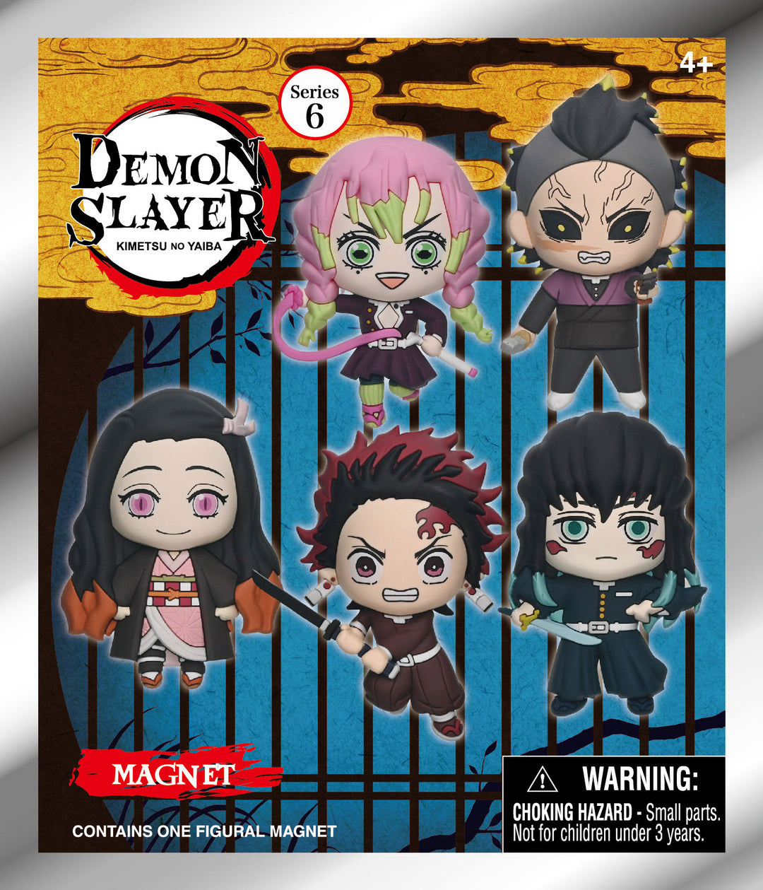 DEMON SLAYER - Serie 6 -3D Foam Magnets in blind bags (Display 12 Pcs)