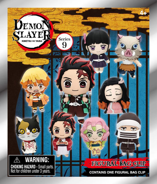 DEMON SLAYER - Series 9 - 3D Foam Bag Clip (Display 24 Pcs)