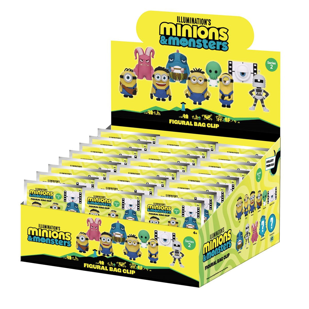 MINIONS - Series 1 - 3D Foam Bag Clip (Display 24 Pcs)