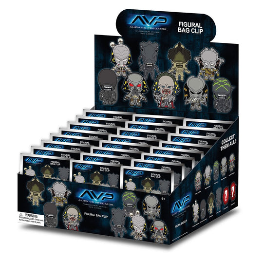 ALIENS vs PREDATOR - 3D Foam Bag Clip (Display 24 Pcs)