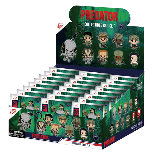 PREDATOR - Series 1 - 3D Foam Bag Clip (Display 24 Pcs)