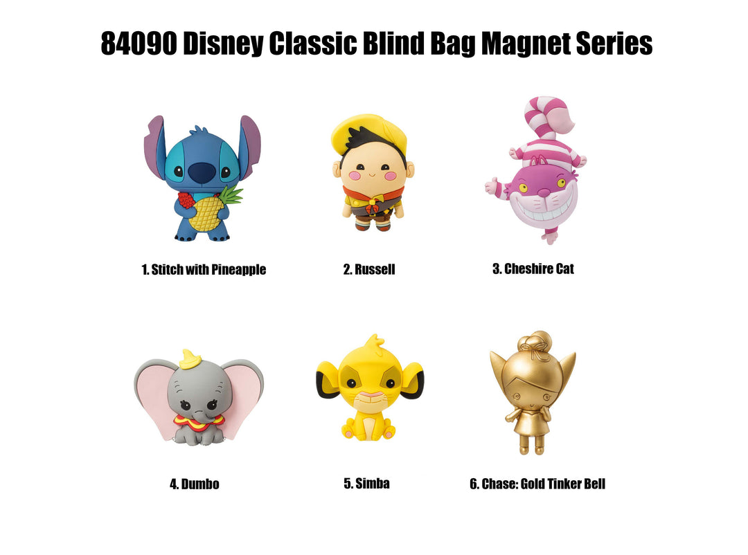 DISNEY CLASSIC -Serie 1-3D Foam Magnets in blind bags (Display 12 Pcs)