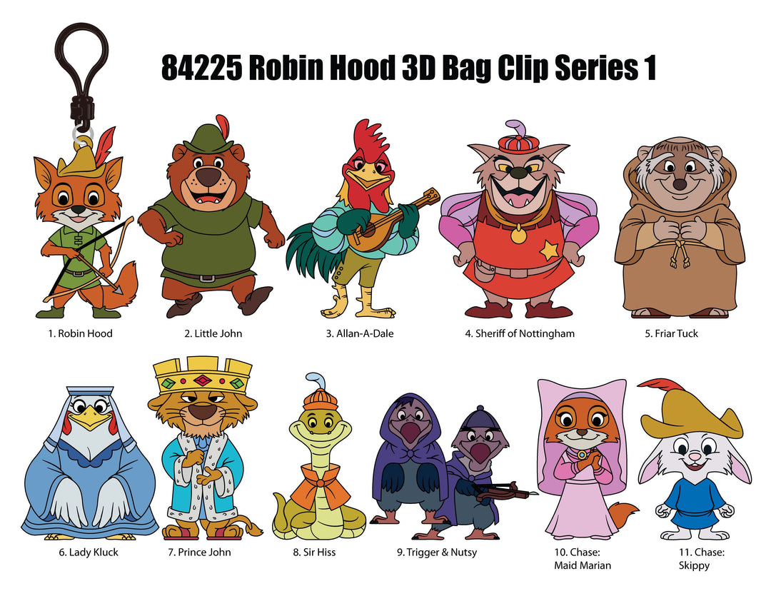 ROBIN HOOD - Series 79 - 3D Foam Bag Clip (Display 24 Pcs)