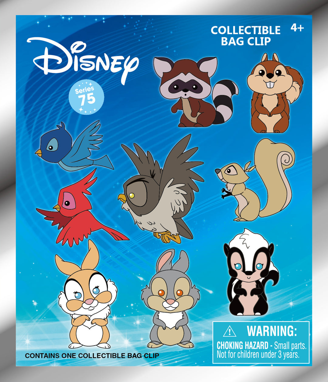 DISNEY - Woodland Characters - 3D Foam Bag Clip (Display 24 Pcs)