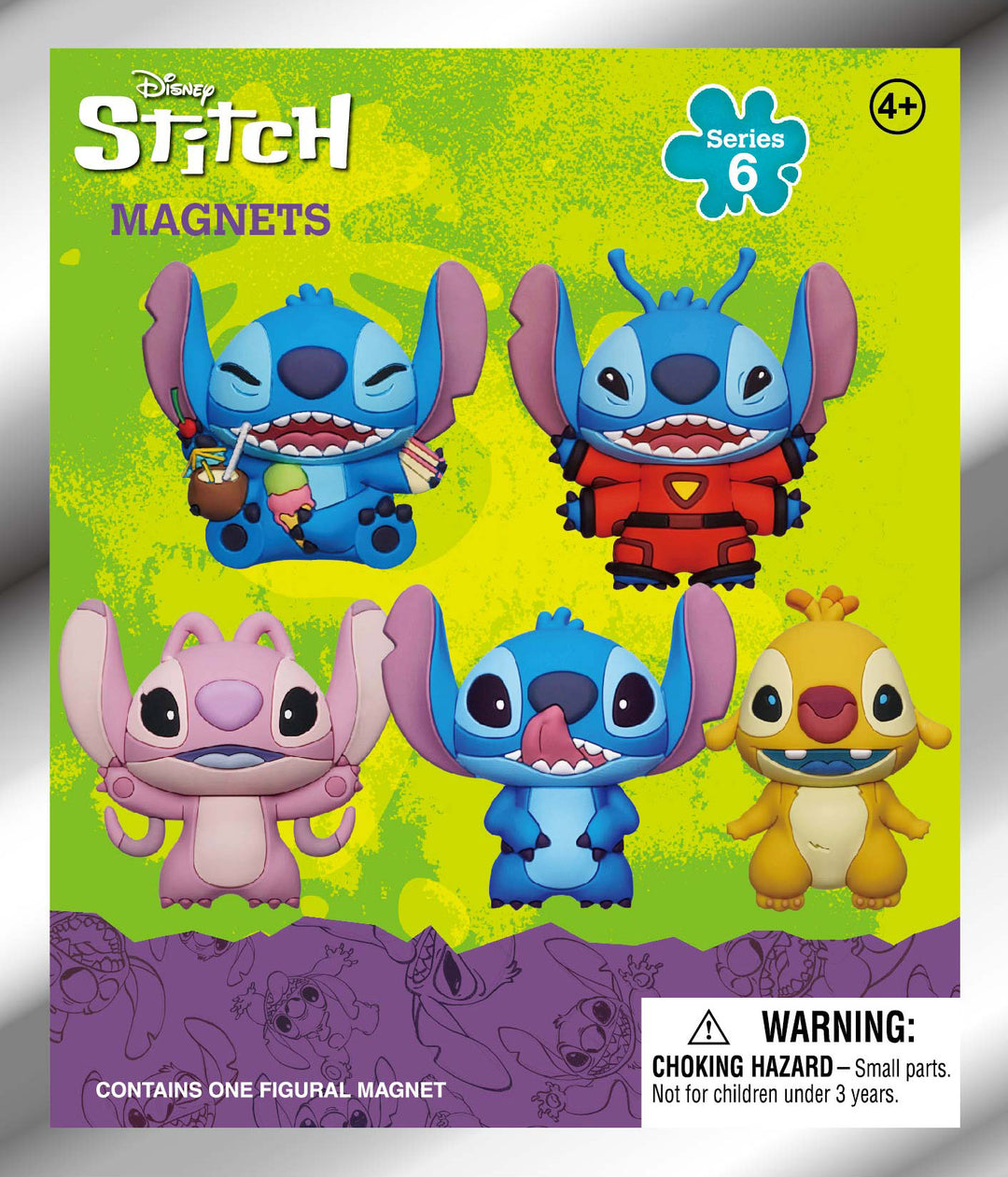 STITCH - Serie 6 - 3D Foam Magnets in blind bags (Display 12 Pcs)
