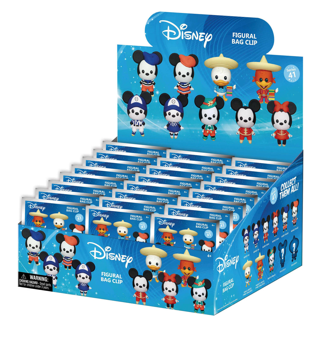 MICKEY & MINNIE - Series 1 - 3D Foam Bag Clip (Display 24 Pcs)