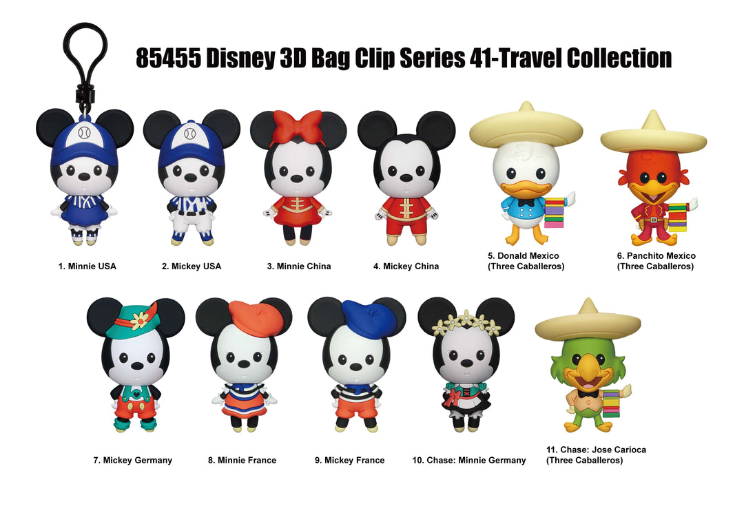 MICKEY & MINNIE - Series 1 - 3D Foam Bag Clip (Display 24 Pcs)