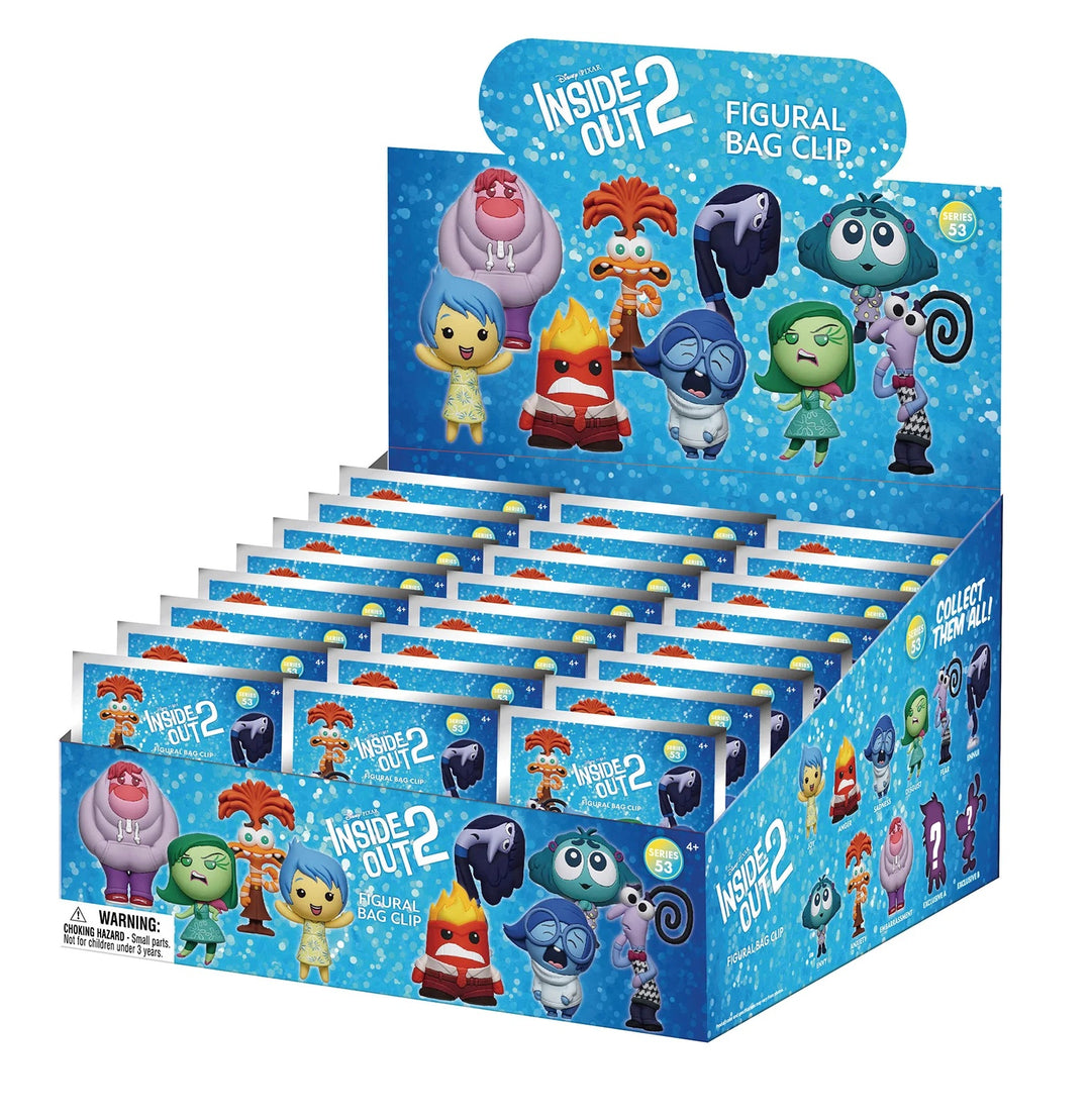 INSIDE OUT 2 - Series 1 - 3D Foam Bag Clip (Display 24 Pcs)