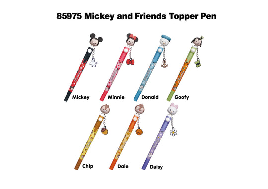 MICKEY AND FRIENDS -3D Head Topper Spinning Pen (Display of 16 pieces)
