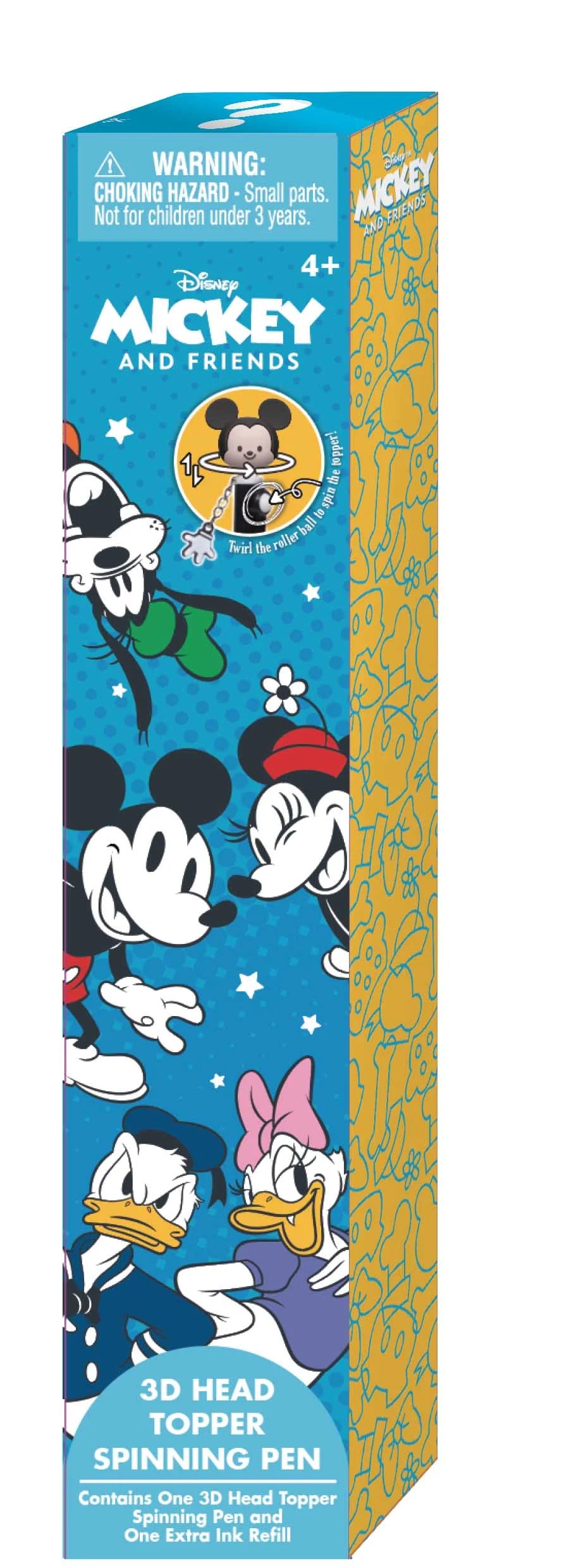 MICKEY AND FRIENDS -3D Head Topper Spinning Pen (Display of 16 pieces)
