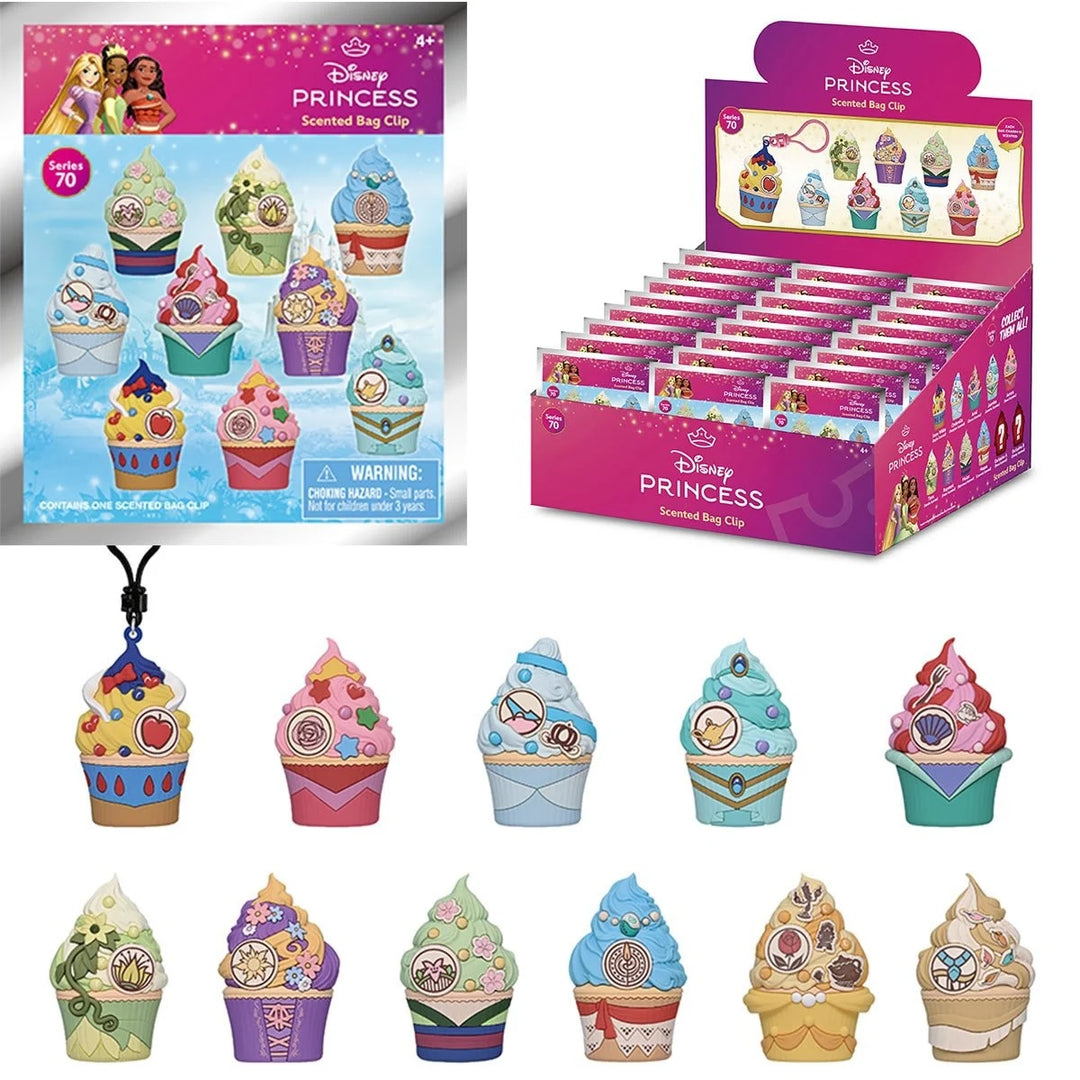DISNEY PRINCESS - 3D Foam Bag Clip (Display 24 Pcs)
