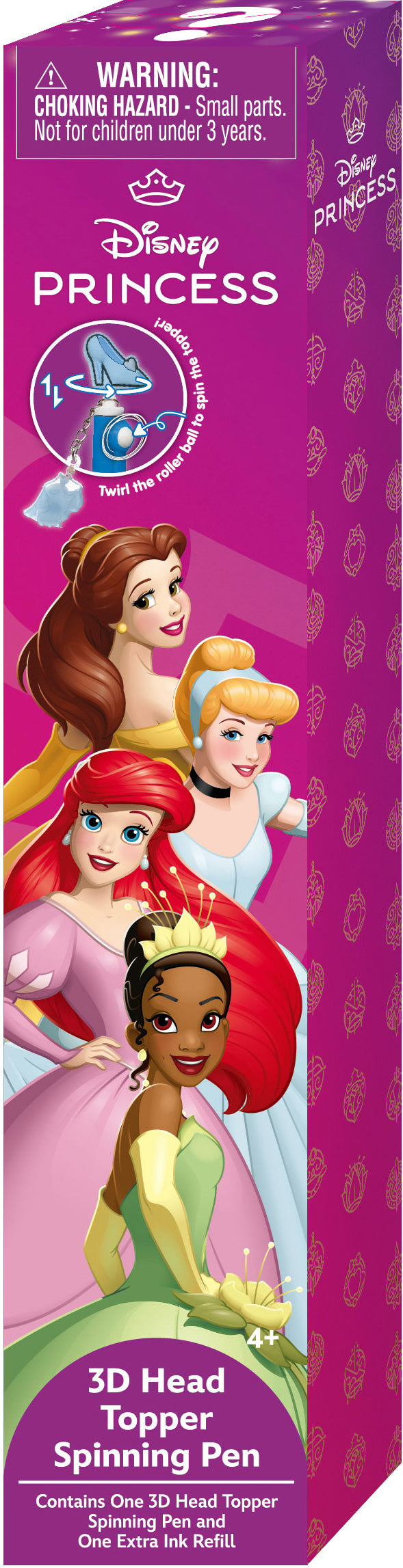 DISNEY PRINCESS - 3D Head Topper Spinning Pen (Display of 12 pcs)