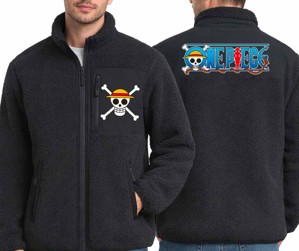ONE PIECE - Logo - Sherpa Jacket (S)