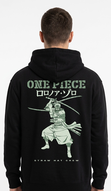 ONE PIECE - Zoro Swords Pose - Hoodie Men (L)