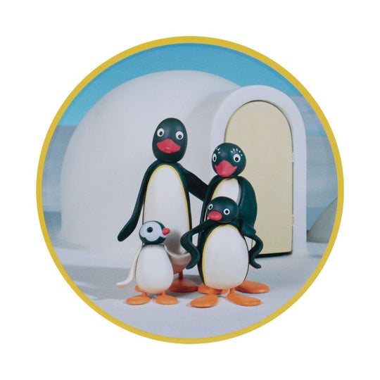PINGU - 4 Embossed Metal Coasters