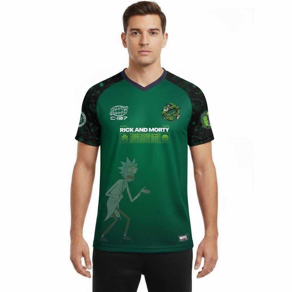 RICK & MORTY - Rick & Morty 13 - Soccer Jersey Men (XXL)