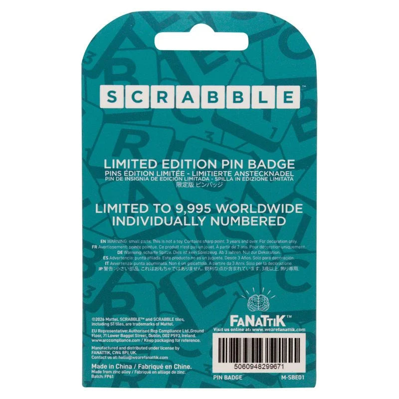 SCRABBLE - Word Nerd - Limited Edition Pin's