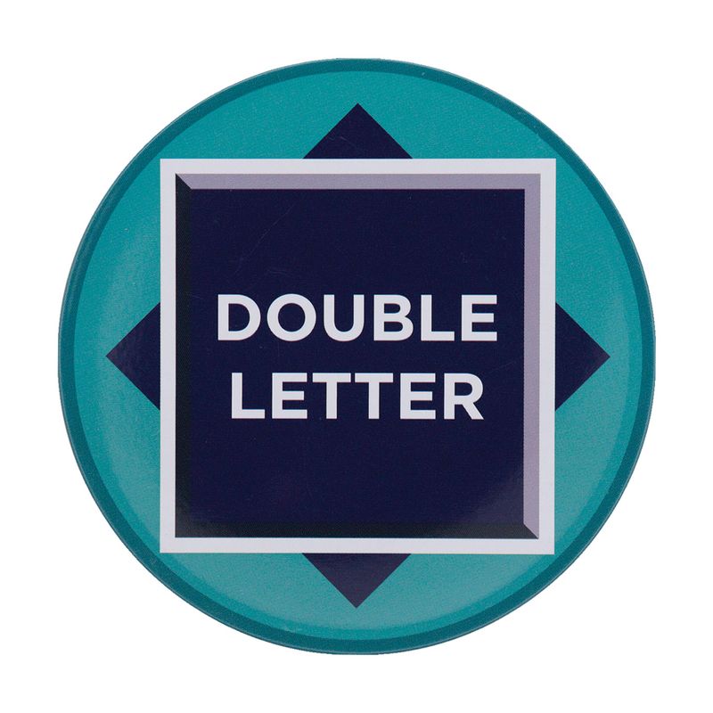 SCRABBLE - 4 Embossed Metal Coasters