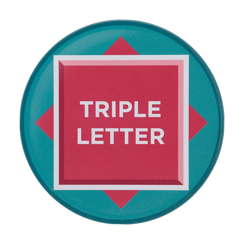 SCRABBLE - 4 Embossed Metal Coasters